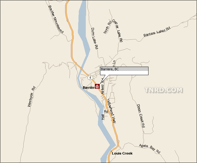 City of Barriere Map