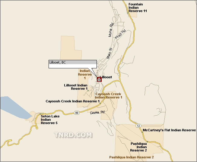 City of Lillooet Map