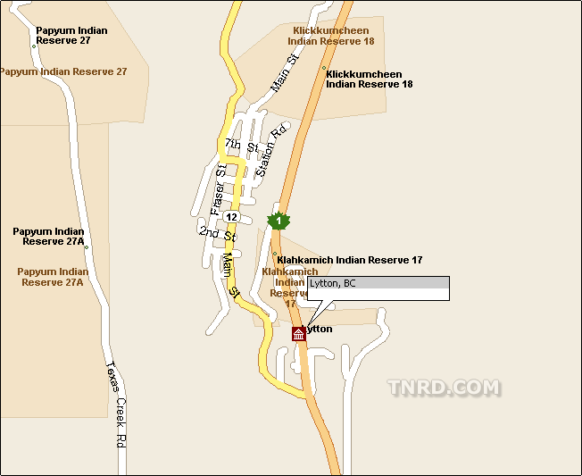 City of Lytton Map