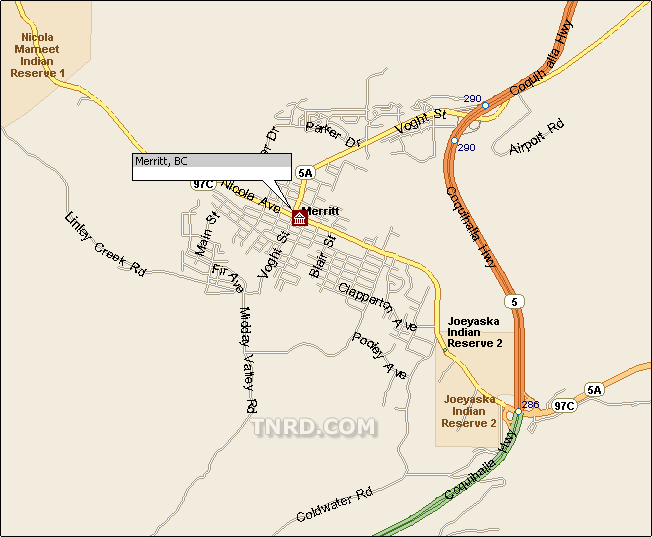 City of Merritt Map