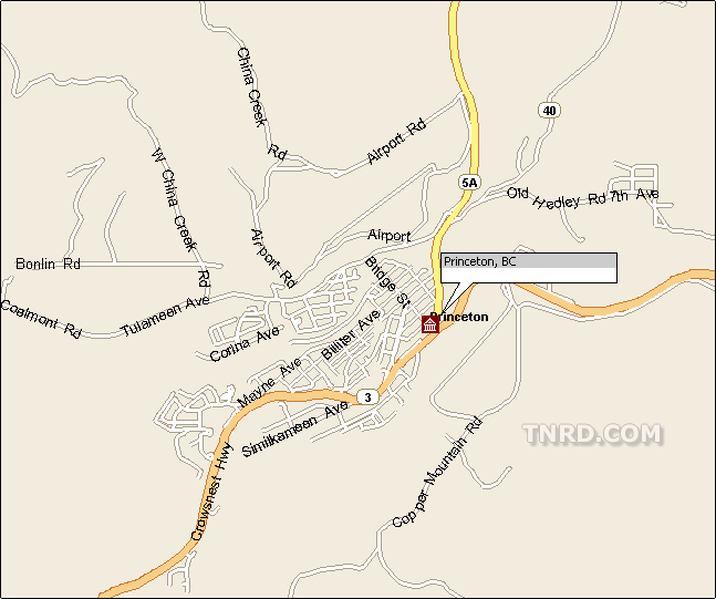 City of Princeton Map